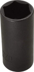 Proto - 3/8" Drive 7/8" Deep Thin Wall Impact Socket - 6 Points, 2-1/2" OAL - Benchmark Tooling