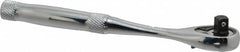 Proto - 1/4" Drive Pear Head Ratchet - Chrome Finish, 5-3/4" OAL, 45 Gear Teeth, Full Polished Handle, Standard Head - Benchmark Tooling