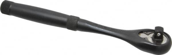 Proto - 3/8" Drive Pear Head Standard Ratchet - Black Oxide Finish, 8-1/2" OAL, 45 Gear Teeth, Standard Knurled Handle, Standard Head - Benchmark Tooling