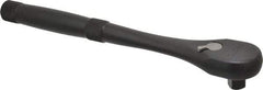 Proto - 1/2" Drive Pear Head Standard Ratchet - Black Oxide Finish, 10-1/2" OAL, 45 Gear Teeth, Standard Knurled Handle, Standard Head - Benchmark Tooling