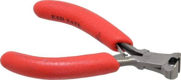 Proto - 4" OAL, 18 AWG Capacity, End Cutting Pliers - 7/16" Jaw Length x 3/4" Jaw Width, End Cut Head, ESD Cushion Handle - Benchmark Tooling