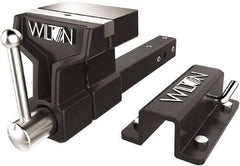 Wilton - 6" Jaw Width x 5-3/4" Jaw Opening Capacity, 5" Throat Depth, Bench & Pipe Combination Vise - 3/4 to 3" Pipe Capacity, Stationary Base, Bolt Down Attachment, Ductile Iron - Benchmark Tooling