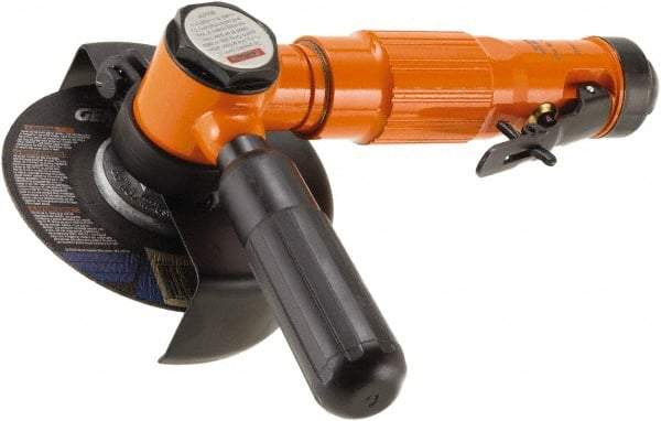 Dotco - 2" Wheel Diam, 13,500 RPM, Pneumatic Cutoff & Cutoff-Grinder Tool - Right Angle Handle, 1/4" Inlet - Benchmark Tooling