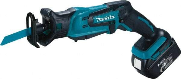 Makita - 18V, 0 to 3,000 SPM, Cordless Reciprocating Saw - 1/2" Stroke Length, 16" Saw Length, 2 Lithium-Ion Batteries Included - Benchmark Tooling