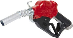 Tuthill - 30 GPM, Gasoline, Kerosene & Diesel Fuel 1" Auto Nozzle with Hook - 1" Inlet, 1" Outlet - Benchmark Tooling