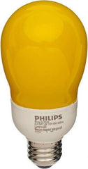 Philips - 14 Watt Fluorescent Residential/Office Medium Screw Lamp - 2,700°K Color Temp, 600 Lumens, 120 Volts, A19, 8,000 hr Avg Life - Benchmark Tooling