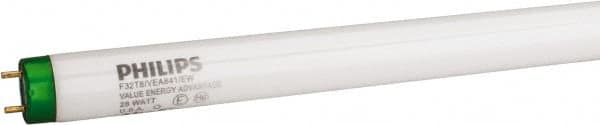 Philips - 28 Watt Fluorescent Tubular Medium Bi-Pin Lamp - 4,100°K Color Temp, 2,600 Lumens, T8, 32,000 hr Avg Life - Benchmark Tooling