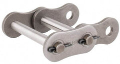 U.S. Tsubaki - 1-1/4" Pitch, ANSI 100-2, Cottered Roller Chain Connecting Link - For Use with Double Strand Chain - Benchmark Tooling
