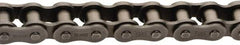 U.S. Tsubaki - 3/8" Pitch, ANSI 35, Single Strand Roller Chain - Chain No. 35, 480 Lb. Capacity, 10 Ft. Long, 1/5" Roller Diam, 3/16" Roller Width - Benchmark Tooling