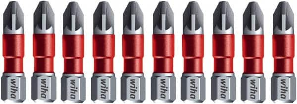 Wiha - PZ.1 Phillips Screwdriver Bit - 1/4" Drive, 1-9/64" OAL - Benchmark Tooling