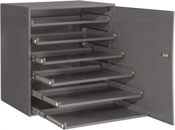 Durham - 6 Drawer, Small Parts Slide Rack Cabinet - 22" Deep x 23" Wide x 17" High - Benchmark Tooling