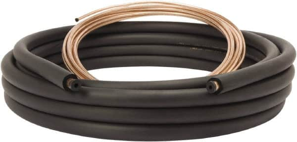 Mueller Industries - 35' Long, LL - 1/4, SL - 5/8" OD, Copper Refrigeration Tube - LL - .030, SL - .035" Wall Thickness, 11.45 Lb per Coil - Benchmark Tooling