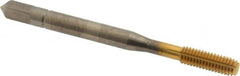 Balax - #10-32 UNF 2B H5 Thread Limit Bottoming Thread Forming Tap - Powdered Metal High Speed Steel, TiN Finish, 2-3/8" OAL, 0.6" Thread Length, Right Hand Thread, Series BXSTAINLESS - Benchmark Tooling