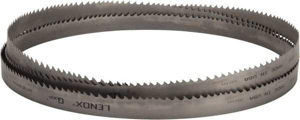 Lenox - 2 to 3 TPI, 15' Long x 1-1/4" Wide x 0.042" Thick, Welded Band Saw Blade - Bi-Metal, Toothed Edge, Raker Tooth Set, Flexible Back, Contour Cutting - Benchmark Tooling