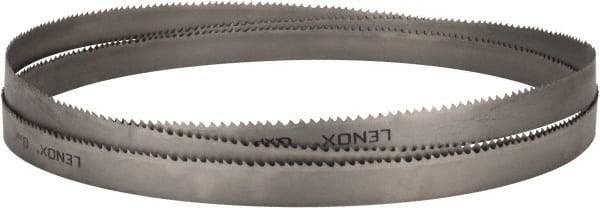 Lenox - 3 to 4 TPI, 15' 4" Long x 1-1/4" Wide x 0.042" Thick, Welded Band Saw Blade - Bi-Metal, Toothed Edge, Raker Tooth Set, Flexible Back, Contour Cutting - Benchmark Tooling