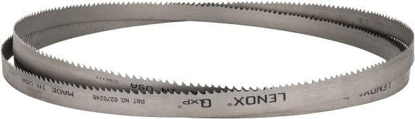 Lenox - 3 to 4 TPI, 14' 10" Long x 1" Wide x 0.035" Thick, Welded Band Saw Blade - Bi-Metal, Toothed Edge, Raker Tooth Set, Flexible Back, Contour Cutting - Benchmark Tooling