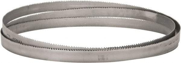 Lenox - 3 to 4 TPI, 19' 2" Long x 1-1/2" Wide x 0.05" Thick, Welded Band Saw Blade - Bi-Metal, Toothed Edge, Raker Tooth Set, Flexible Back, Contour Cutting - Benchmark Tooling