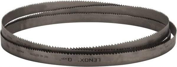 Lenox - 3 to 4 TPI, 15' 6" Long x 1-1/4" Wide x 0.042" Thick, Welded Band Saw Blade - Bi-Metal, Toothed Edge, Raker Tooth Set, Flexible Back, Contour Cutting - Benchmark Tooling