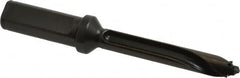 Allied Machine and Engineering - Series 13, 13 to 13.99mm Diam, 3/4" Diam Straight Shank with Flange, Straight Flute Spade Drill - 2-49/64" Max Depth, 3-53/64" Body Length, 5-55/64" OAL, Standard Length, Through Coolant - Benchmark Tooling