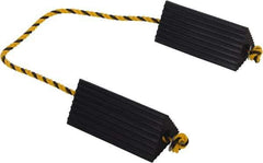 Vestil - 10" Wide x 4-1/2" High x 5" Deep, Rubber Wheel Chock - Benchmark Tooling