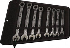 Wera - 8 Piece, 5/16" to 3/4", Combination Wrench Set - Inch Measurement Standard, Chrome Vanadium Finish, Comes in Canvas Tool Holster - Benchmark Tooling