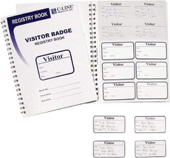 C-LINE - Adhesive Badge Holder - White - Benchmark Tooling