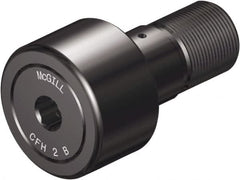 McGill - 2-1/2" Roller Diam x 1-1/2" Width, 1" Stud Diam x 2-1/4" Length, Sealed Heavy Stud Cam Follower with Hex - Steel, 1-1/8" Thread Length, 1-1/4-12 Thread, 3.78" OAL, 11,720 Lb Dynamic Cap, 32,900 Lb Static Cap - Benchmark Tooling