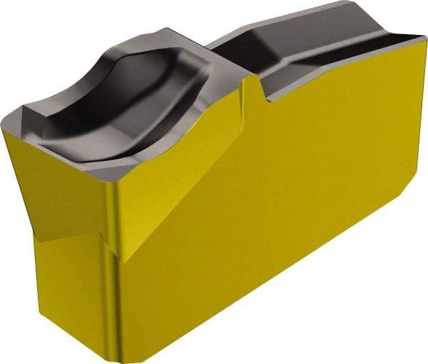 Sandvik Coromant - R151.240 4E 4225 Grade, 0.1575" Cutting Width, Carbide Cutoff Insert - 5° Right Hand Lead Angle, 0.0118" Cnr Rad, TiCN/Al2O3/TiN Coated - Benchmark Tooling