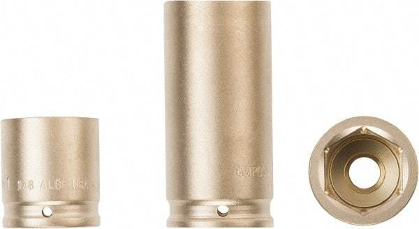 Ampco - 1/2" Drive 27mm Standard Nonsparking Impact Socket - 6 Points - Benchmark Tooling