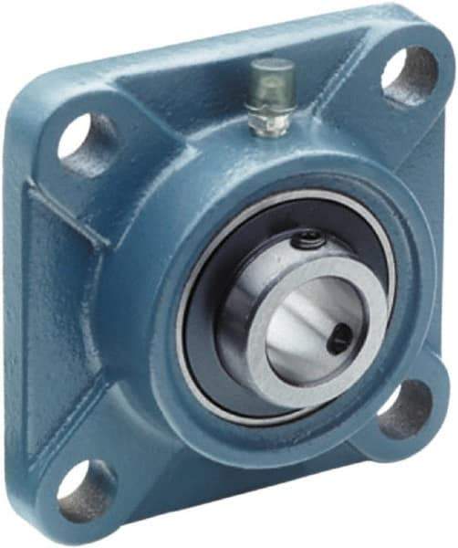 Tritan - 1-5/16" ID, 4.61" OAL x 1-3/4" OAH 4-Bolt Flange - 3,440 Lb Static Cap, 5,778 Lb Dyn Cap, 3.62" Btw Mnt Hole Ctrs, 3/4" Base-to-Ctr Ht, Cast Iron/Steel - Benchmark Tooling