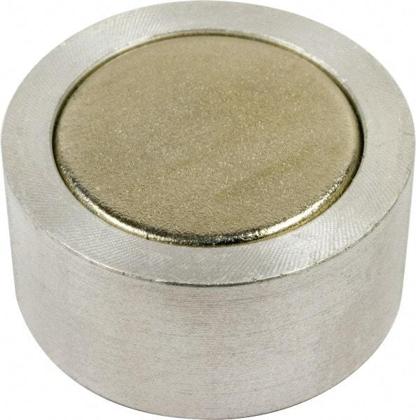 Mag-Mate - 1" Wide x 1/2" Thick, Center Mount Neodymium Rare Earth Fixture Magnet - 10.4 Lb Average Holding Capacity, 20.8 Lb Max Holding Capacity, Aluminum Housing - Benchmark Tooling