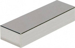 Mag-Mate - 1-1/2" Long x 1-1/2" Wide x 3/16" High, 35 Poles, Rectangular Neodymium Rare Earth Holding Magnet - 31.5 Lb Average & 62.1 Lb Max Pull Force, 180°F Max Operating Temp - Benchmark Tooling