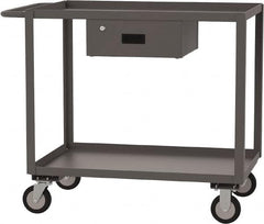 Jamco - 1,200 Lb Capacity, 30" Wide x 60" Long x 35" High Standard Utility Cart - 2 Shelf, Steel - Benchmark Tooling