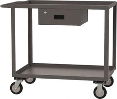Jamco - 1,200 Lb Capacity, 30" Wide x 24" Long x 39" High Service Cart - 2 Shelf, Steel - Benchmark Tooling