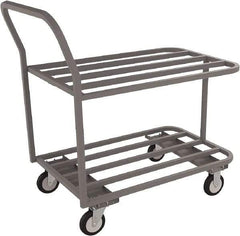 Jamco - 1,200 Lb Capacity, 36" Wide x 24" Long x 41" High Standard Utility Cart - 2 Shelf, Steel - Benchmark Tooling