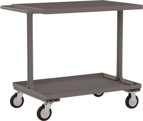 Jamco - 1,200 Lb Capacity, 18" Wide x 36" Long x 35" High Standard Utility Cart - 1 Shelf, Steel - Benchmark Tooling