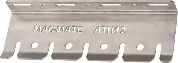 Mag-Mate - 4" Projection, 302 Stainless Steel Air Tool Holder Rack - 12" OAL - Benchmark Tooling