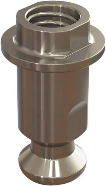 Jergens - M5 Round Head Hardened Steel Clamp Cylinder Pressure Point - For ZPS, 10mm High x 10mm Wide - Benchmark Tooling