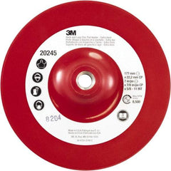 3M - 7" Diam Hook & Loop Disc Backing Pad - Extra Hard Density, 8,500 RPM - Benchmark Tooling