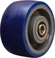 Hamilton - 6 Inch Diameter x 3 Inch Wide, Polyurethane Mold on to Cast Iron Center Caster Wheel - 1,800 Lb. Capacity, 3-1/4 Inch Hub Length, 3/4 Inch Axle Diameter, Sealed Precision Ball Bearing - Benchmark Tooling