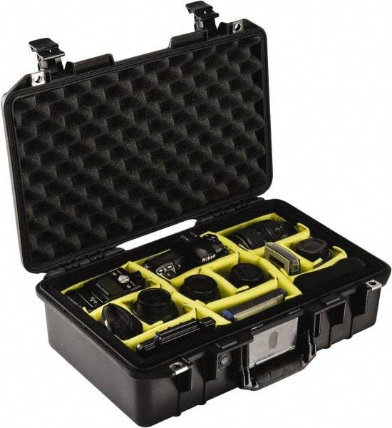 Pelican Products, Inc. - 12-31/32" Wide x 6-57/64" High, Aircase w/Divider - Black - Benchmark Tooling