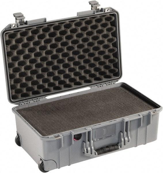 Pelican Products, Inc. - 13-31/32" Wide x 8-63/64" High, Aircase w/Foam - Silver - Benchmark Tooling