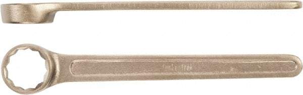 Ampco - 38mm 12 Point Box Wrench - Single End, Aluminum Bronze, Plain Finish - Benchmark Tooling