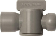 Loc-Line - 10 Piece, 1/2" ID Coolant Hose Female NPT Valve - Female to Female Connection, Acetal Copolymer Body, NPT, Use with Loc-Line Modular Hose Systems - Benchmark Tooling