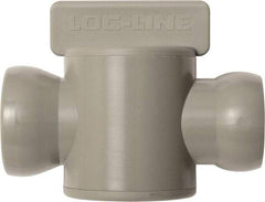 Loc-Line - 10 Piece, 3/4" ID Coolant Hose In-Line Check Valve - Female to Ball Connection, Acetal Copolymer Body, Unthreaded, Use with Loc-Line Modular Hose Systems - Benchmark Tooling