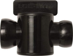 Loc-Line - 10 Piece, 3/4" ID Coolant Hose In-Line Check Valve - Female to Ball Connection, Acetal Copolymer Body, Unthreaded, Use with Loc-Line Modular Hose Systems - Benchmark Tooling