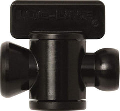 Loc-Line - 10 Piece, 1/4" ID Coolant Hose In-Line Check Valve - Female to Ball Connection, Acetal Copolymer Body, Unthreaded, Use with Loc-Line Modular Hose Systems - Benchmark Tooling