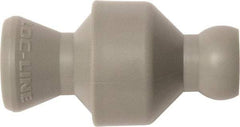 Loc-Line - 10 Piece, 1/4" ID Coolant Hose In-Line Check Valve - Female to Ball Connection, Acetal Copolymer Body, Unthreaded, Use with Loc-Line Modular Hose Systems - Benchmark Tooling