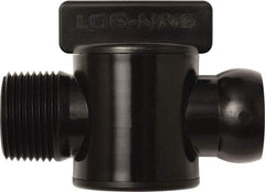 Loc-Line - 10 Piece, 3/4" ID Coolant Hose Male NPT Valve - Male to Female Connection, Acetal Copolymer Body, NPT, Use with Loc-Line Modular Hose Systems - Benchmark Tooling