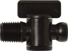 Loc-Line - 10 Piece, 1/4" ID Coolant Hose Male NPT Valve - Male to Female Connection, Acetal Copolymer Body, NPT, Use with Loc-Line Modular Hose Systems - Benchmark Tooling